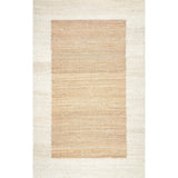 White Beige Jute Braided Oval Rugfor Living Room handmade by LoomifyHome