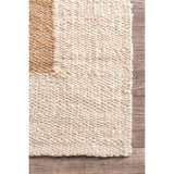 White Beige Jute Braided Oval Rugfor Living Room handmade by LoomifyHome