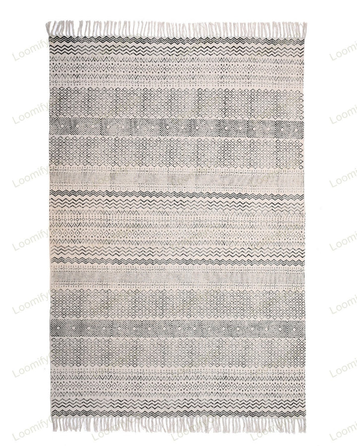 Washable Rugs, Extra Large Rug for Living Room/Bedroom/Dining Room, Washable Cotton Rug, Machine Washable Rug, Woven Kitchen Carpet