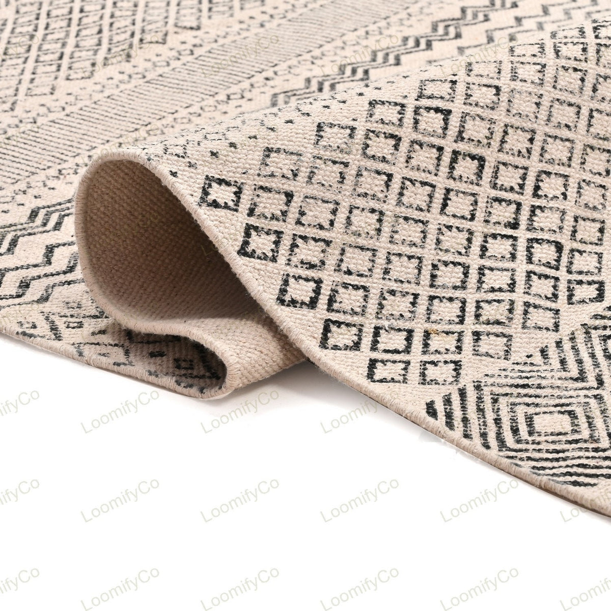 Washable Rugs, Extra Large Rug for Living Room/Bedroom/Dining Room, Washable Cotton Rug, Machine Washable Rug, Woven Kitchen Carpet