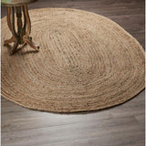 Blue Multicolor Jute Braided Runner Rugfor Living Room handmade by LoomifyHome