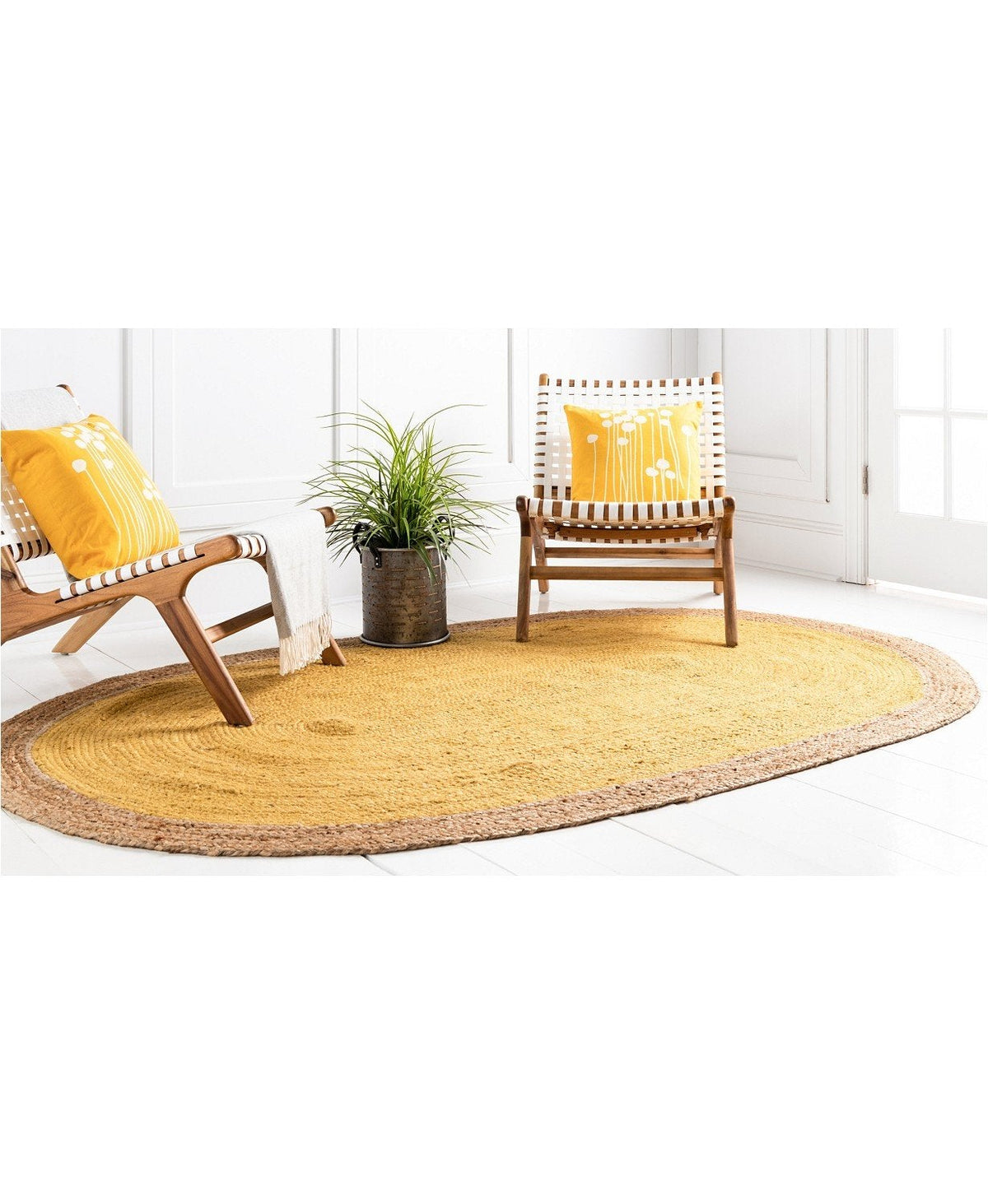 Blue Multicolor Jute Braided Runner Rugfor Living Room – Living Room Ready handmade by LoomifyHome