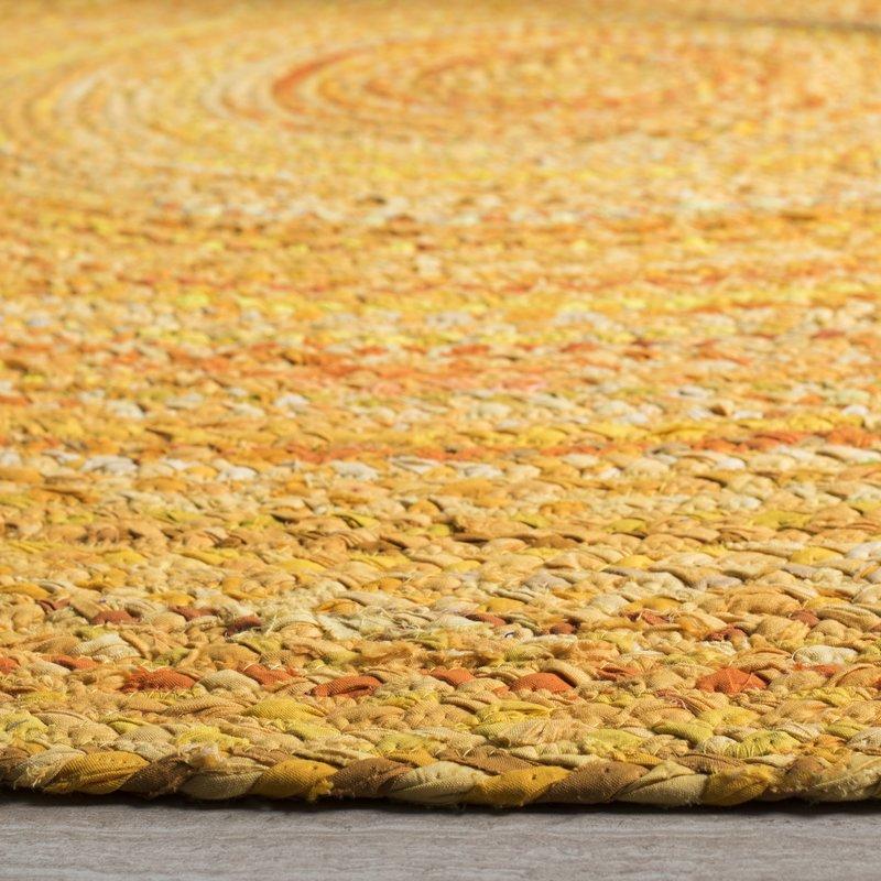 Beige Blue Jute Braided Round Rugfor Living Room – Artisan Style 26 handmade by LoomifyHome