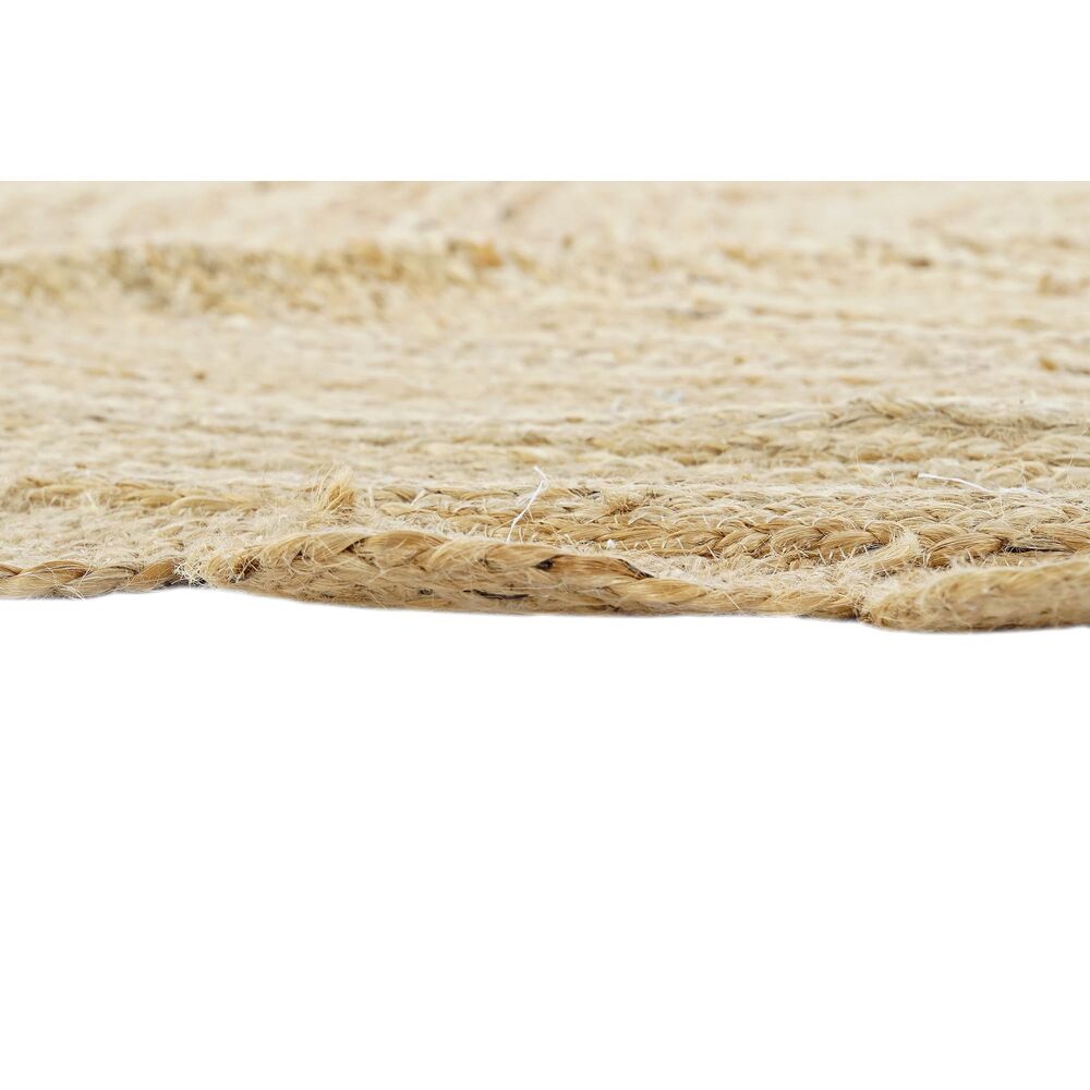 Beige Blue Jute Braided Round Rugfor Living Room – Customize handmade by LoomifyHome