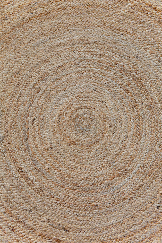 Beige Blue Jute Braided Round Rugfor Living Room – Customize handmade by LoomifyHome