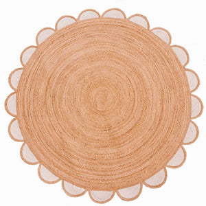 White Beige Jute Braided Doormatfor Living Room – Farmhouse handmade by LoomifyHome