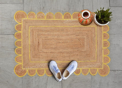 Beige Jute Braided Doormatfor Living Room – 2x3 handmade by LoomifyHome
