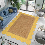 Beige Jute Braided Runner Rugfor Living Room handmade by LoomifyHome