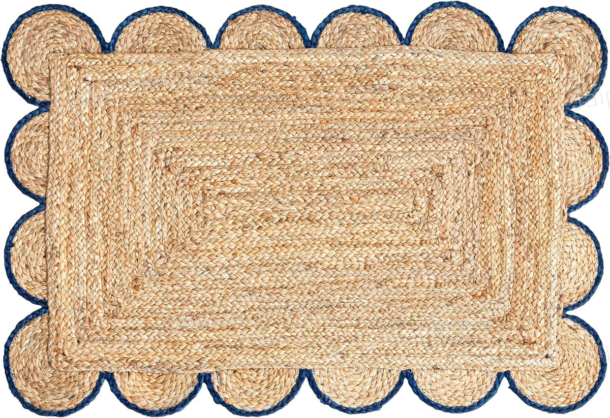 Beige Jute Braided Runner Rugfor Living Room – 5x8 handmade by LoomifyHome