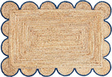 Beige Jute Braided Runner Rugfor Living Room – 5x8 handmade by LoomifyHome