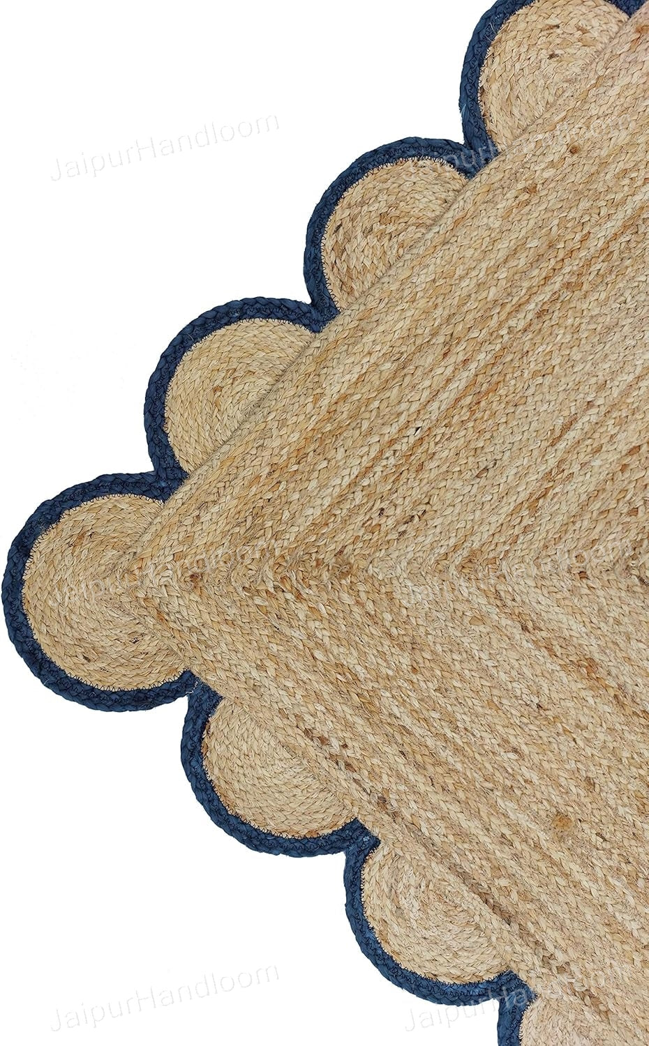 Beige Jute Braided Runner Rugfor Living Room – 5x8 handmade by LoomifyHome