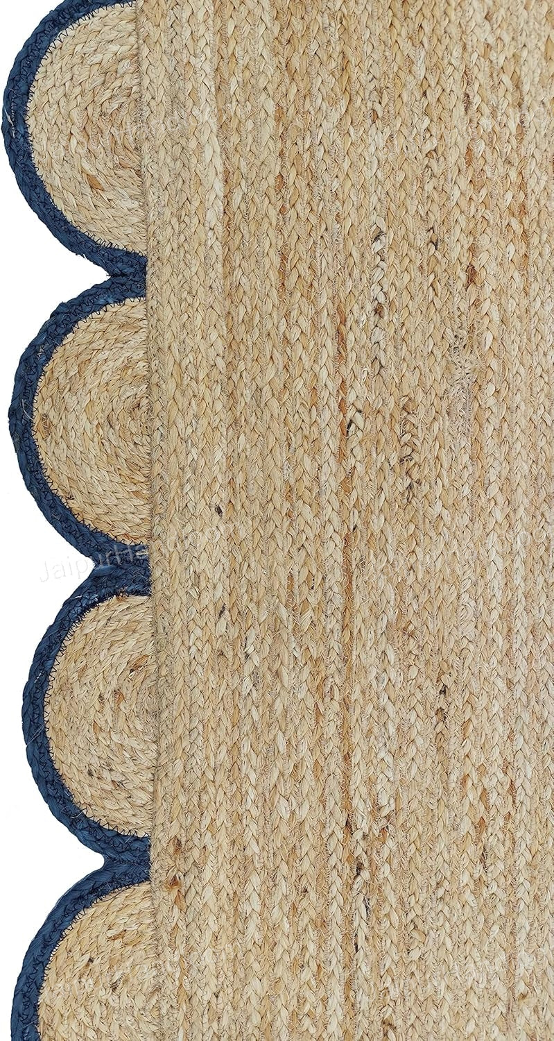 Beige Jute Braided Runner Rugfor Living Room – 5x8 handmade by LoomifyHome