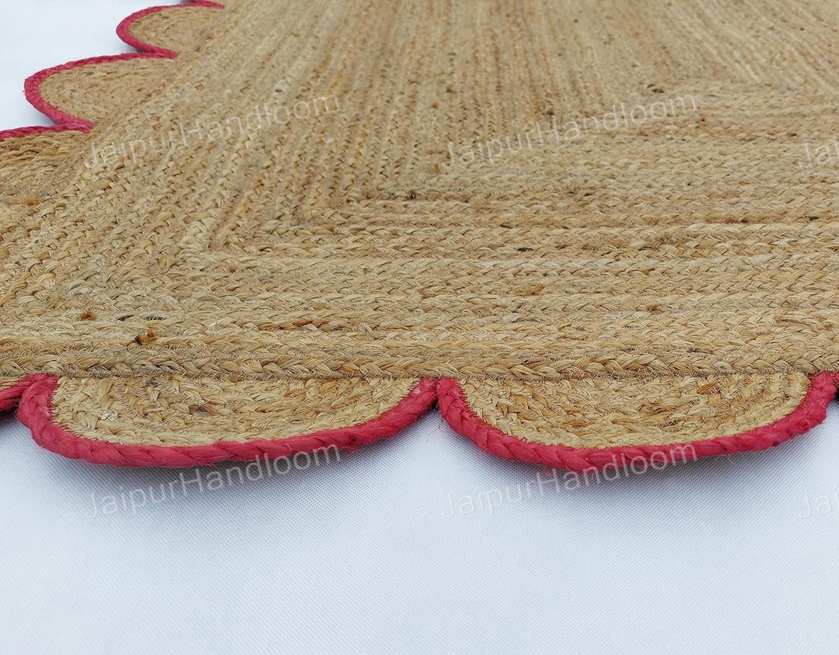Beige Jute Braided Runner Rugfor Living Room – 5x14 handmade by LoomifyHome