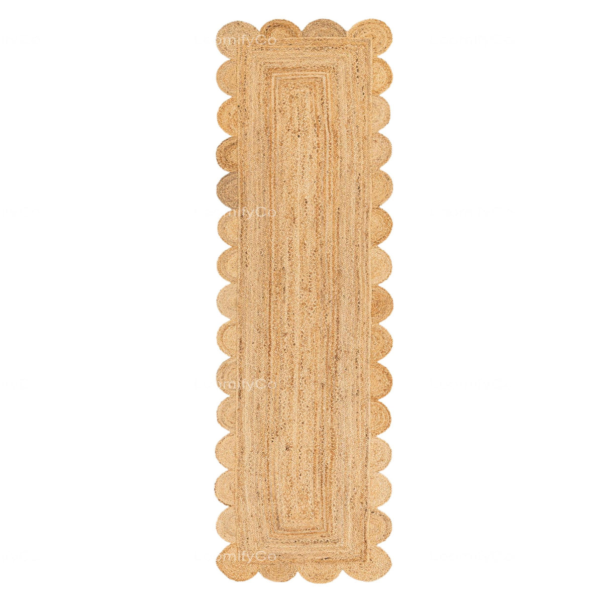 Scalloped Runner Rug, Jute Scallop Rug, Jute Runner Rug, Scalloped Jute Rug, Natural Jute Rug Hallway Runner Rug entry