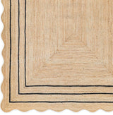 Beige Jute Braided Runner Rugfor Living Room – 84 x 132 handmade by LoomifyHome