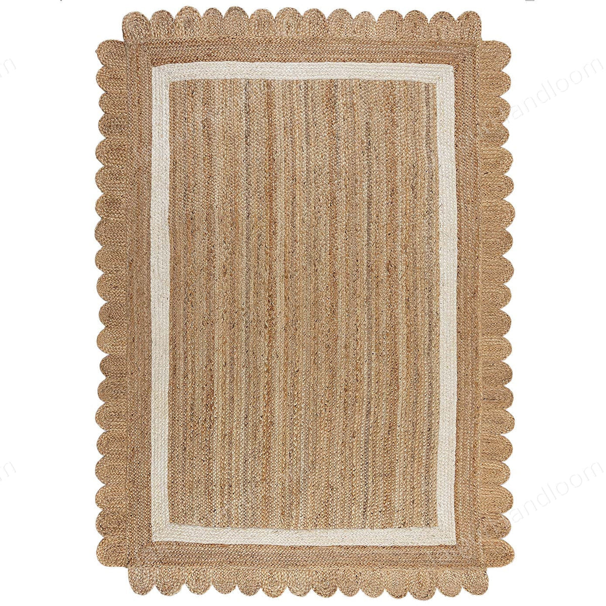 Beige Jute Braided Runner Rugfor Living Room – Coastal handmade by LoomifyHome