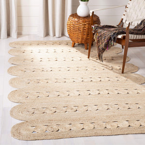 Beige Blue Jute Braided Runner Rugfor Living Room – 24 x 36 handmade by LoomifyHome