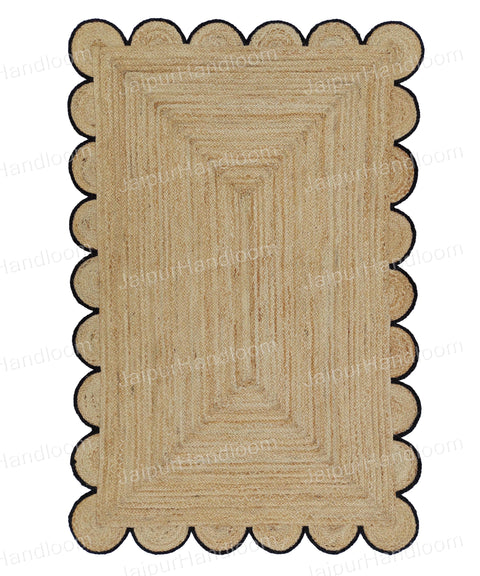 Beige Jute Braided Runner Rugfor Living Room – 60 x 96 handmade by LoomifyHome
