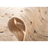 Beige Blue Jute Braided Runner Rugfor Living Room – 2x10 handmade by LoomifyHome