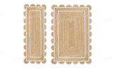 Beige Jute Braided Doormatfor Living Room – 24 x 36 handmade by LoomifyHome
