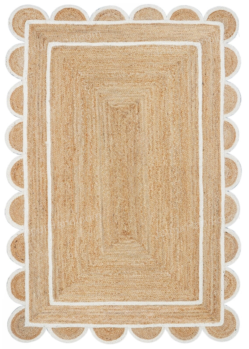 Beige Jute Braided Doormatfor Living Room – 24 x 36 handmade by LoomifyHome