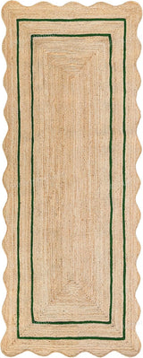 Beige Jute Braided Runner Rugfor Living Room – 2x10 handmade by LoomifyHome