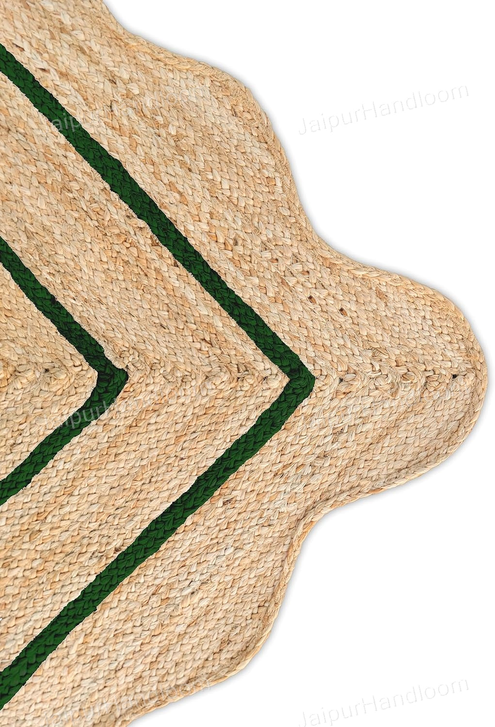 Beige Jute Braided Runner Rugfor Living Room – 2x10 handmade by LoomifyHome