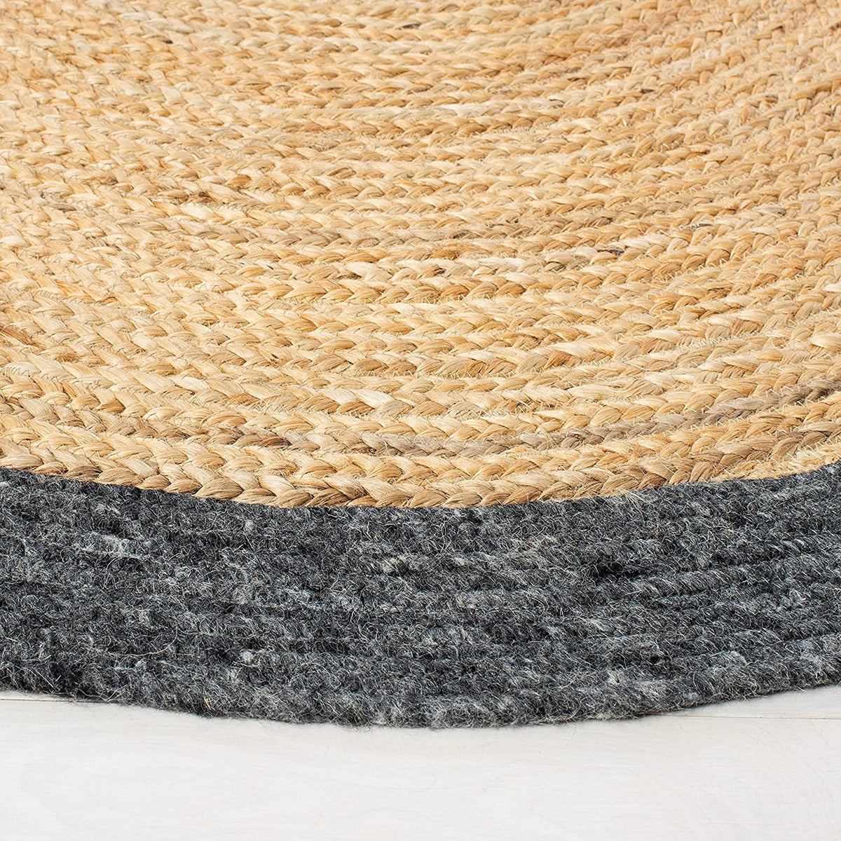 Multicolor Jute Braided Oval Rugfor Living Room – Coastal handmade by LoomifyHome