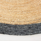 Multicolor Jute Braided Oval Rugfor Living Room – Coastal handmade by LoomifyHome