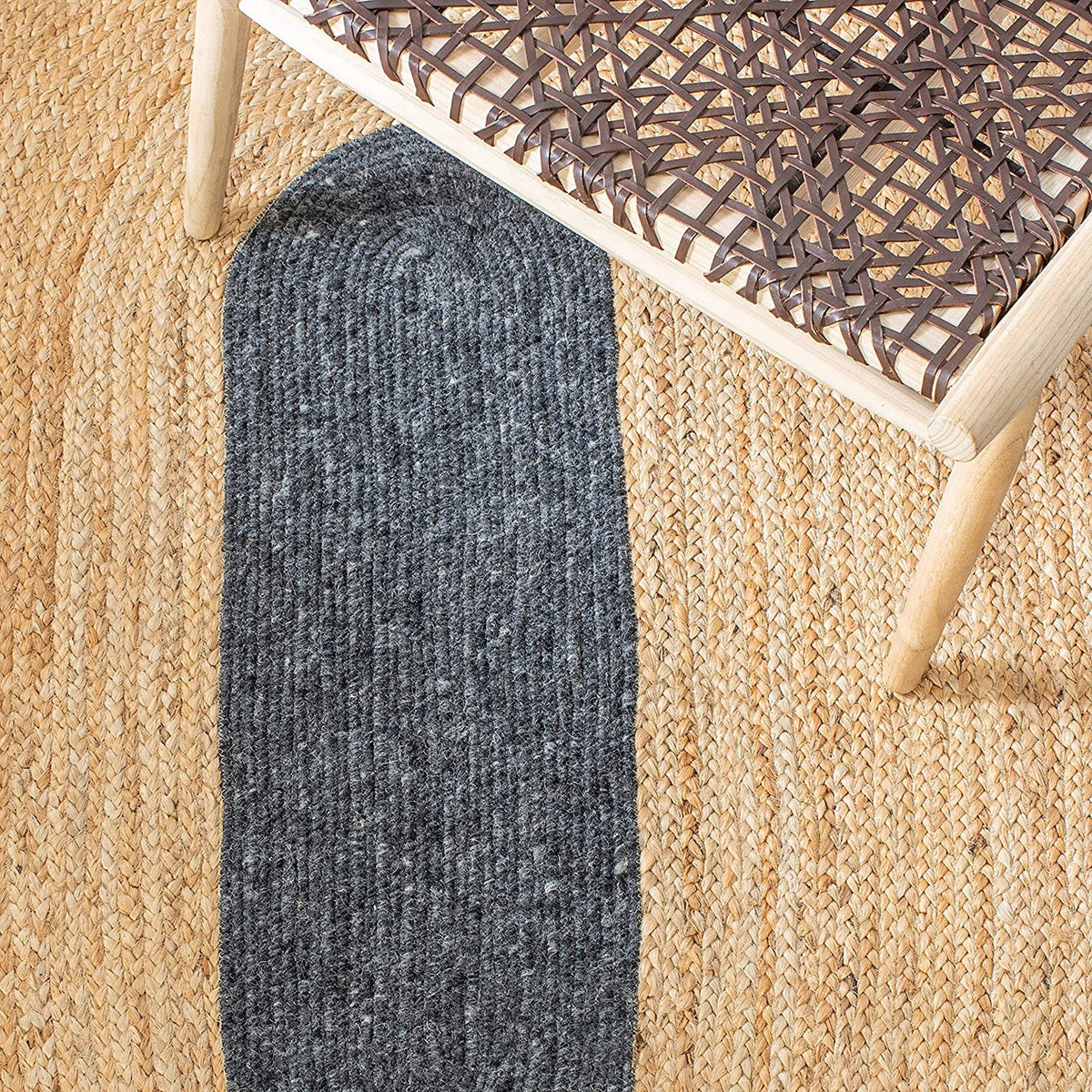 Multicolor Jute Braided Oval Rugfor Living Room – Coastal handmade by LoomifyHome