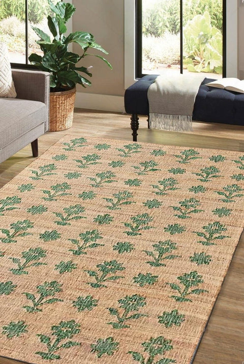 White Beige Jute Braided Runner Rugfor Living Room – 6 x 9 handmade by LoomifyHome