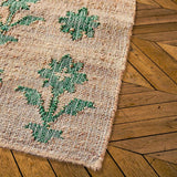 White Beige Jute Braided Runner Rugfor Living Room – 6 x 9 handmade by LoomifyHome