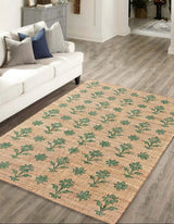 White Beige Jute Braided Runner Rugfor Living Room – 6 x 9 handmade by LoomifyHome