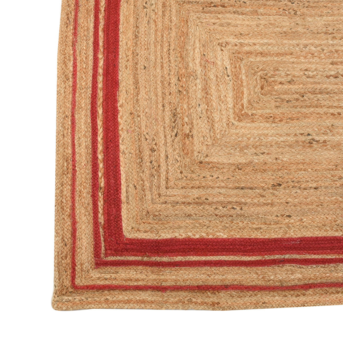 White Beige Jute Braided Area Rugfor Living Room handmade by LoomifyHome
