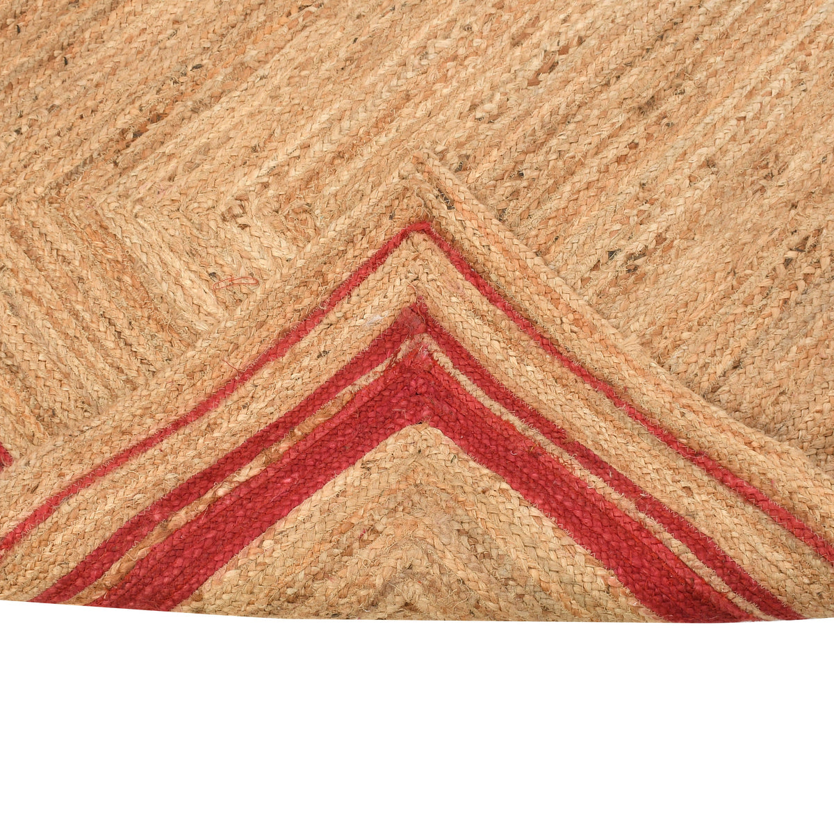 White Beige Jute Braided Area Rugfor Living Room handmade by LoomifyHome
