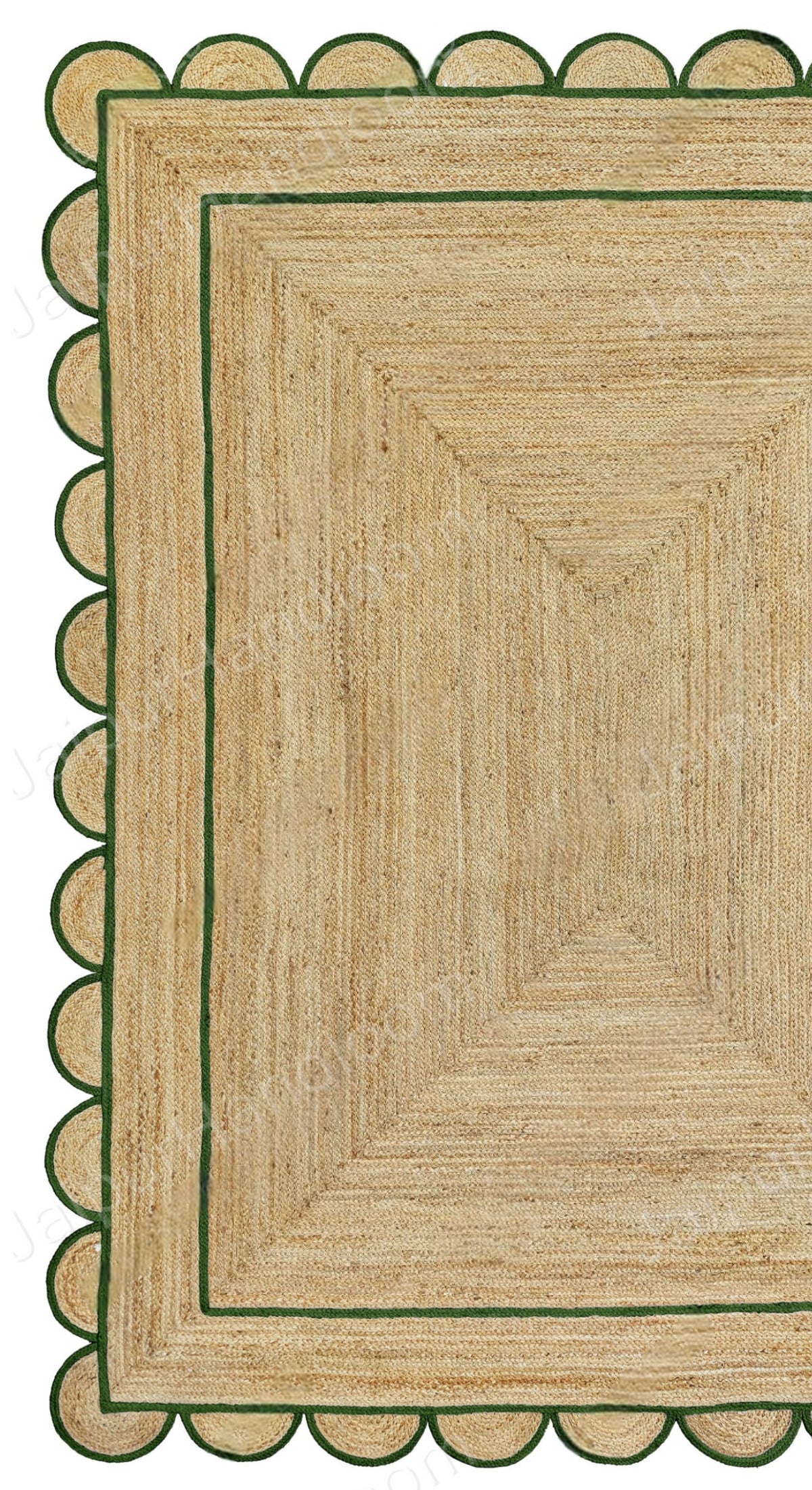 Beige Jute Braided Runner Rugfor Living Room – Bohemian handmade by LoomifyHome
