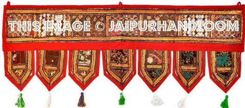 Vintage Handmade Cotton Door Hanging Ethnic Topper Toran