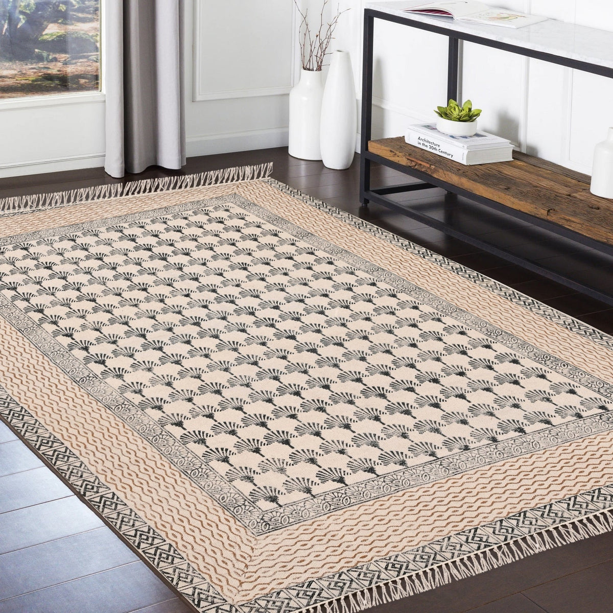 Jute Braided Runner Rugfor Living Room – Modern handmade by LoomifyHome