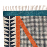 Washable Cotton Rug, Woven Cotton Carpet, Indoor Outdoor Rugs, Customized Area Rug, Hand Block Print Rug, Washable Area Rug,