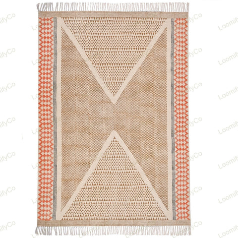 Washable Rugs, Extra Large Cotton Rug for Living Room/Bedroom/Dining Room, Washable Cotton Rug, Machine Washable Rug, Woven