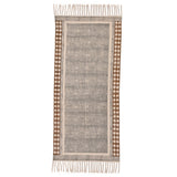 Cotton Braided Stair Runnerfor Living Room – Scalloped handmade by LoomifyHome