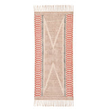 Premium Cotton Yoga Mats for Women and Men,  Woven, Anti Skid backing, Light Weight, Machine Washable, Non Slip for Home