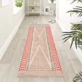 Premium Cotton Yoga Mats for Women and Men,  Woven, Anti Skid backing, Light Weight, Machine Washable, Non Slip for Home