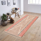 Premium Cotton Yoga Mats for Women and Men,  Woven, Anti Skid backing, Light Weight, Machine Washable, Non Slip for Home