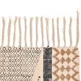 Handwoven Organic Cotton Yoga Mat: Extra Long, Anti-Slip Washable Yoga Rug Fair Trade - Yoga, Exercise Travel Friendly