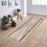 Handwoven Organic Cotton Yoga Mat: Extra Long, Anti-Slip Washable Yoga Rug Fair Trade - Yoga, Exercise Travel Friendly