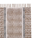 Extra Wide & Long Organic Natural Cotton Mat-Yoga, Pilates, Fitness, and Meditation , Yoga rug Eco-Friendly Non-Slip