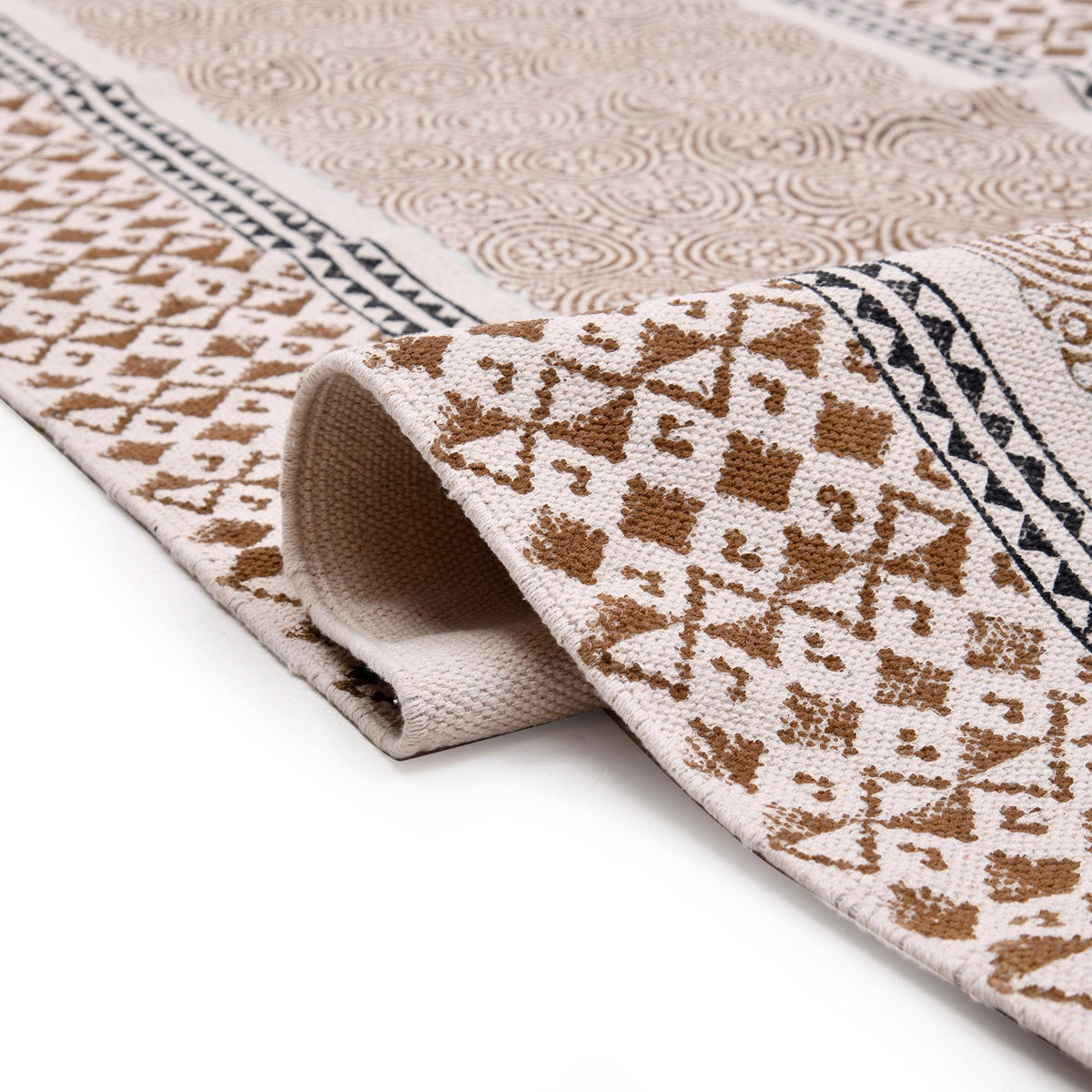 Extra Wide & Long Organic Natural Cotton Mat-Yoga, Pilates, Fitness, and Meditation , Yoga rug Eco-Friendly Non-Slip