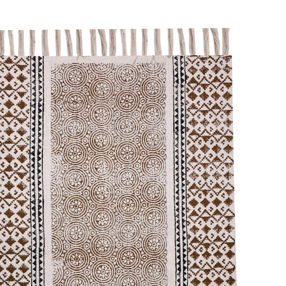 Extra Wide & Long Organic Natural Cotton Mat-Yoga, Pilates, Fitness, and Meditation , Yoga rug Eco-Friendly Non-Slip
