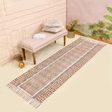 Extra Wide & Long Organic Natural Cotton Mat-Yoga, Pilates, Fitness, and Meditation , Yoga rug Eco-Friendly Non-Slip